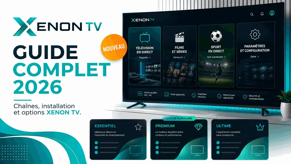 Xenon IPTV — IPTV Xenon : le guide complet 2026 (chaînes, prix, installation)