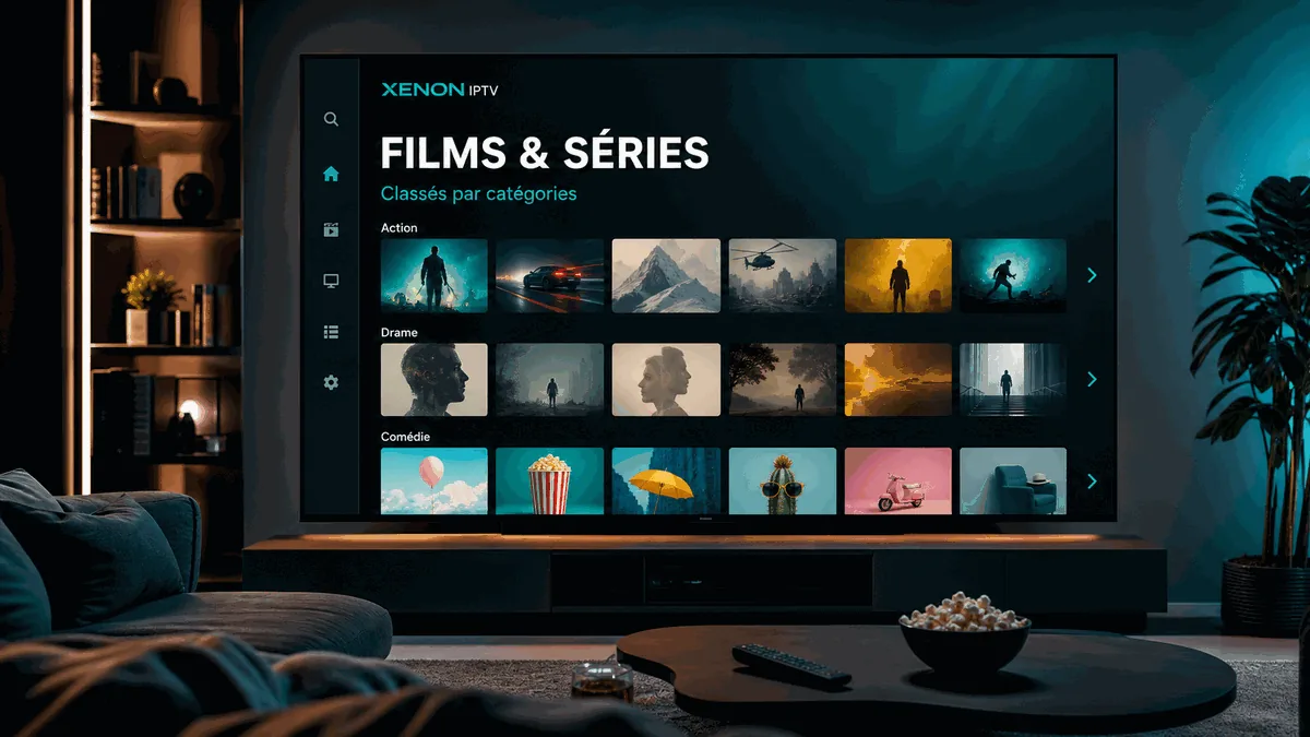 Xenon IPTV — vidéothèque de films et séries de Xenon TV classée par catégorie